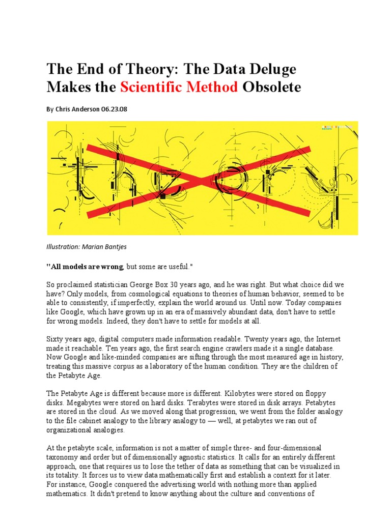 The End of Theory - Data Deluge Makes The Scientific Method 