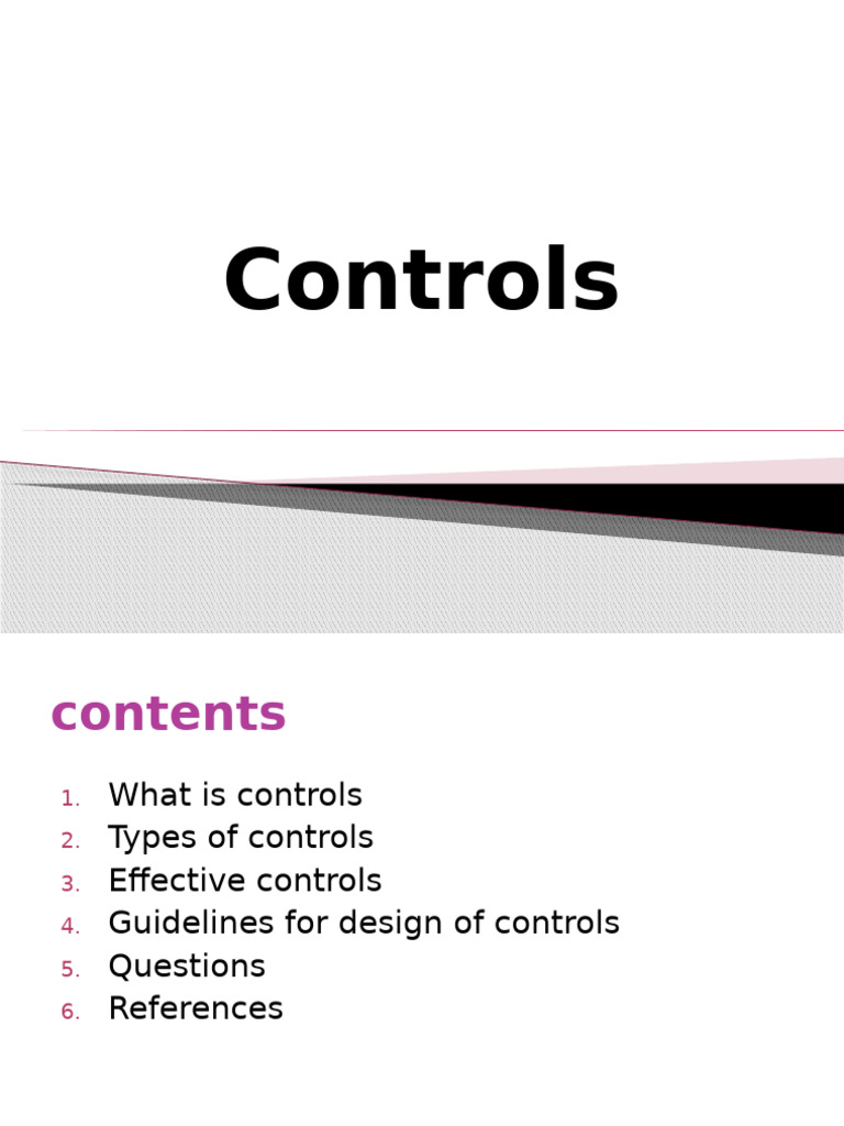 Understanding Control Types and Design | PDF | Switch