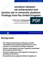 The Association Between Educational Achievement and Alcohol Use in University Students: Findings From The United Kingdom