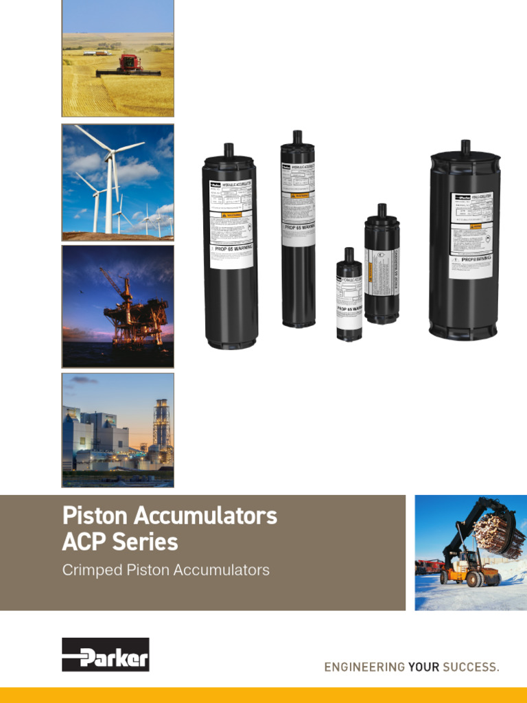 ACP Series Piston Accumulators Overview | PDF | Piston | Valve