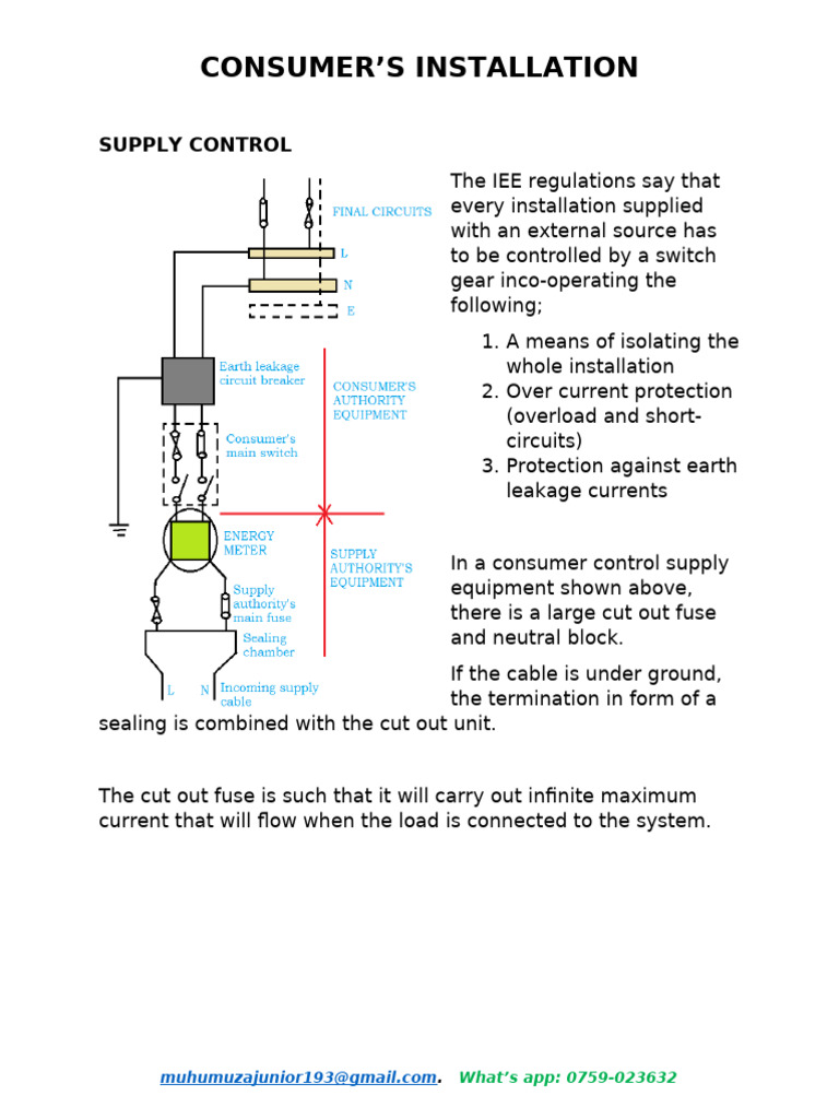 Consumer Installation Supply Control Guide | PDF | Electrical Connector ...