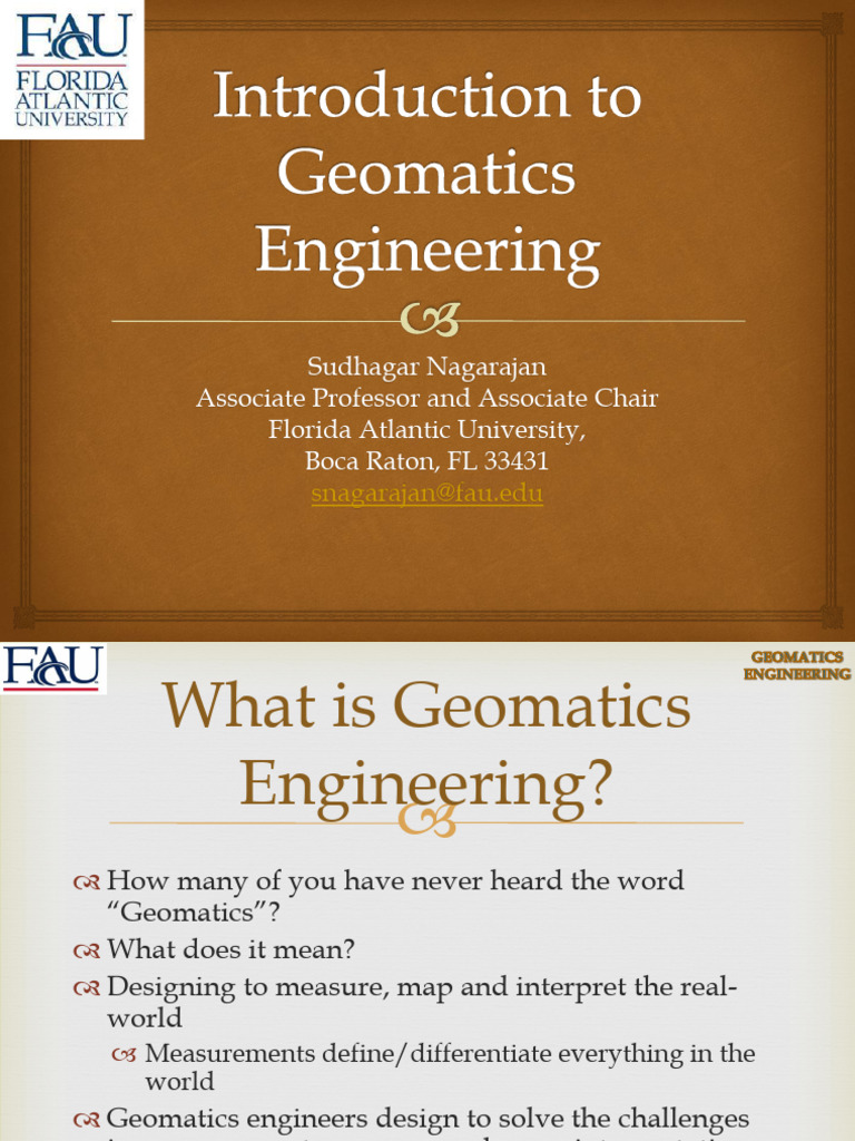 Introduction to Geomatics Engineering | PDF | Lidar | Geomatics