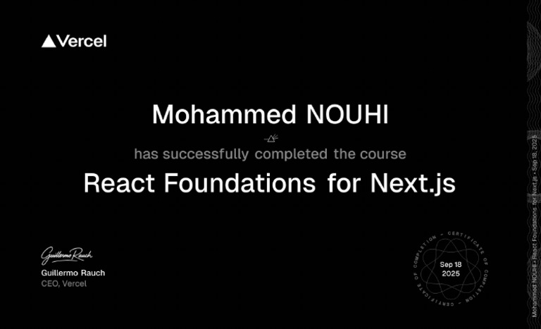 React Foundations Certificate | PDF