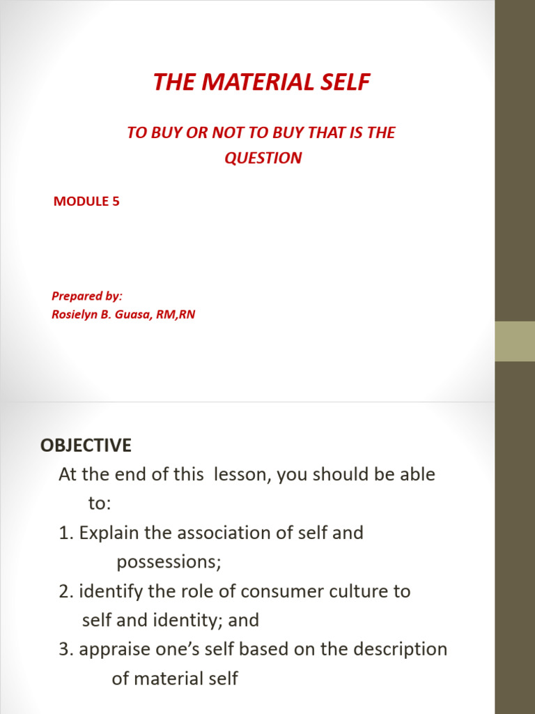 Uts Module 5.Pptx | PDF | Self | William James
