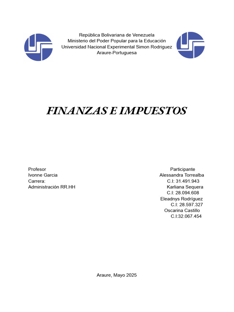 Finanzas e Impuestos Tributos | PDF | Impuestos | Finanzas del gobierno
