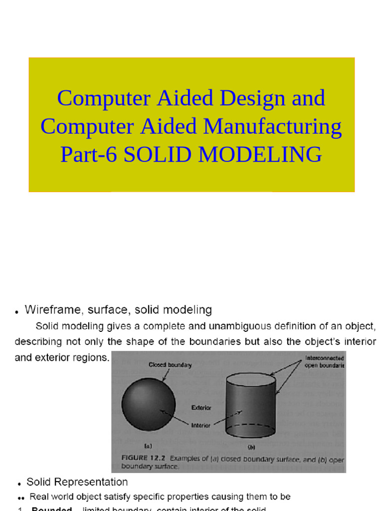 Part 6 Solid Modeling 1184366 | PDF