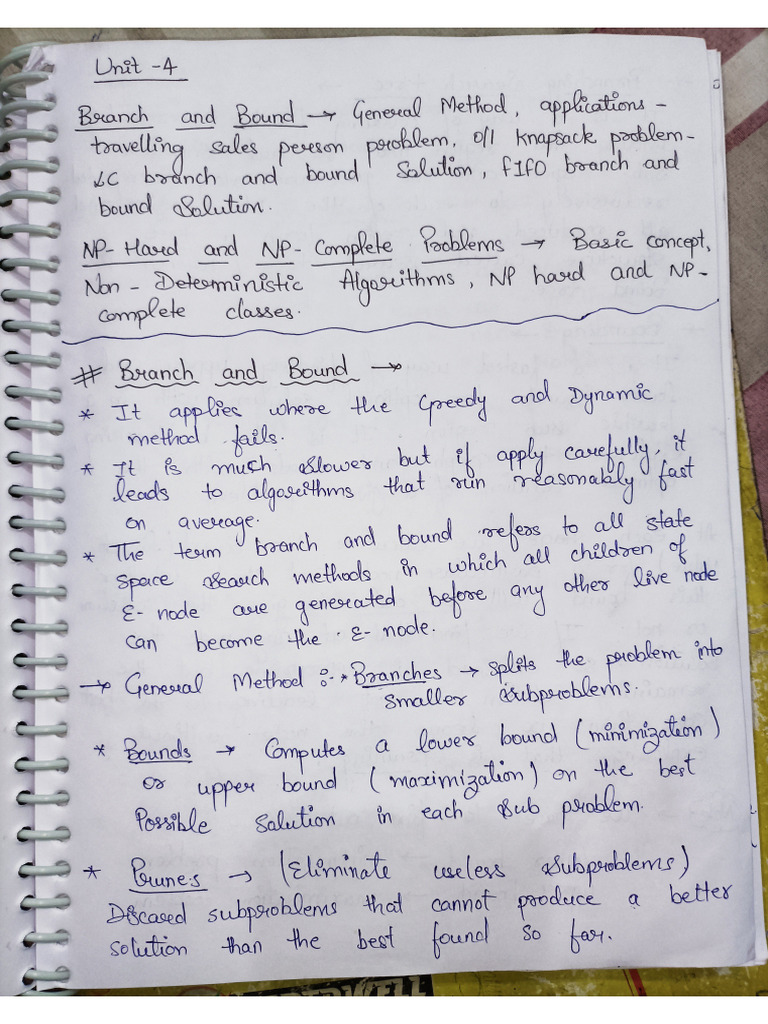 Unit 4 DAA | PDF