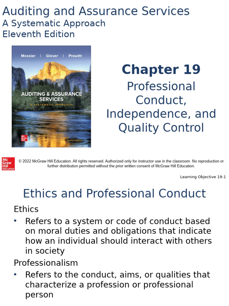 Ethics and Professional Conduct in Auditing | PDF | Accounting | Audit