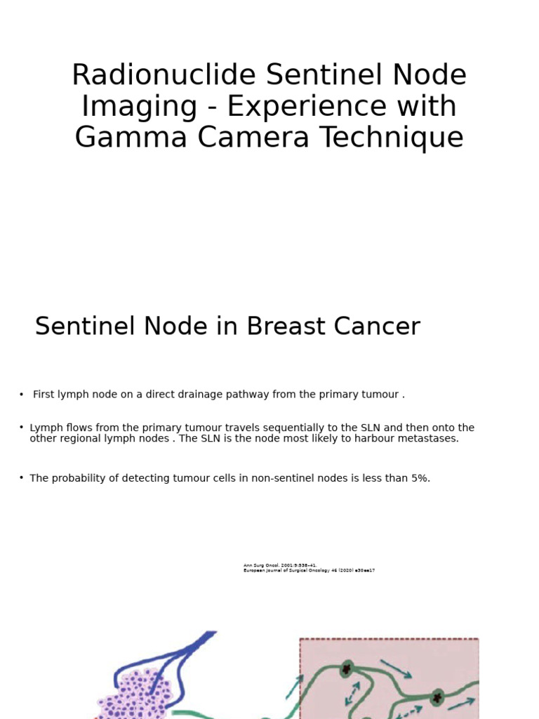 Final Radionucleide Sentinal Node Imaging - Experience With Gamma ...
