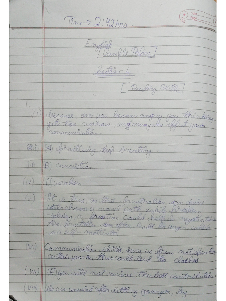 (10 F) Samole Paper (English) (29.12.25) | PDF