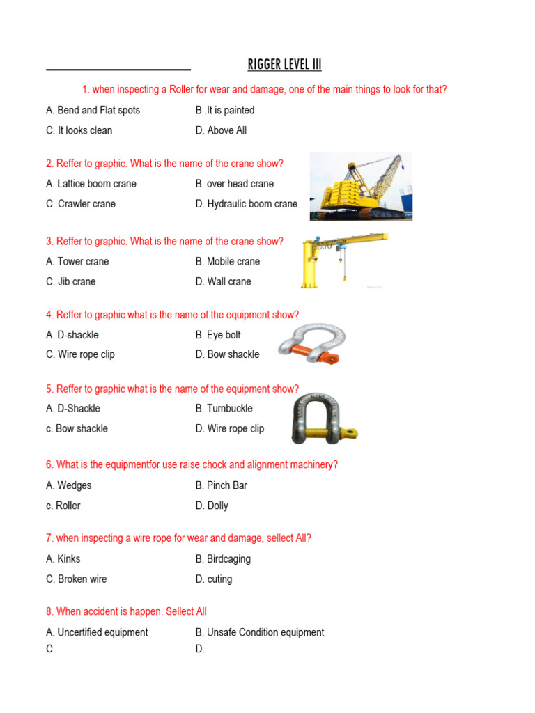Rigger Level 3 New_Sagar CHILIVERI (2)Pdf_251209_125316 | PDF | Crane ...