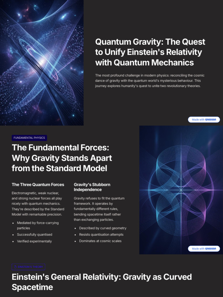 Unifying Gravity and Quantum Mechanics | PDF | Quantum Mechanics ...