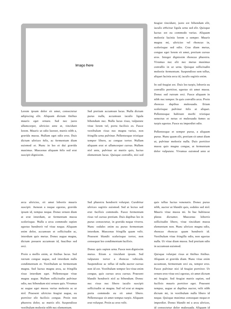 25+ Serif Newspaper 3 Column Lorem Ipsum | PDF
