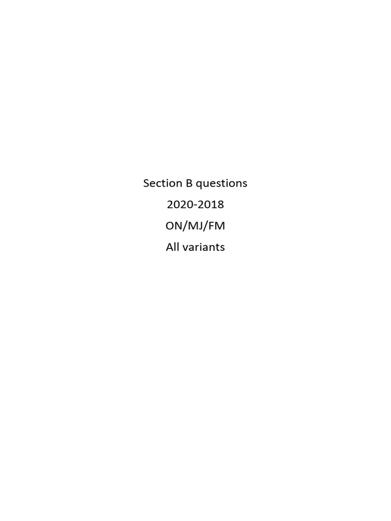 Economics NotAS Section B Questions | PDF | Cost Of Living | Taxes