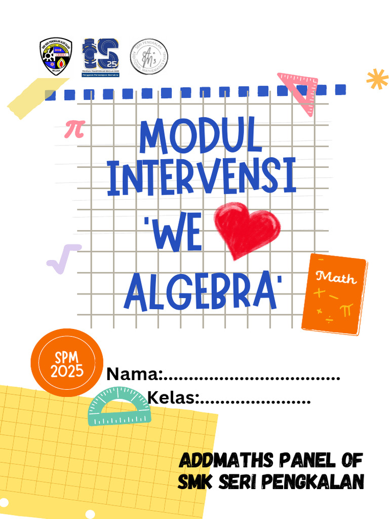 Modul Intervensi We Algebra SPM 2025 | PDF