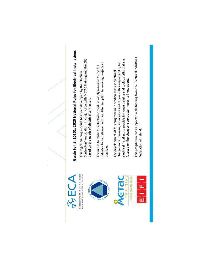 I.S. 10101:2020 Electrical Installation Guide | PDF | Electricity ...