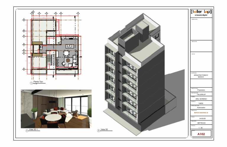 Dimensiones y Diseño del Edificio Diagonal SA | PDF