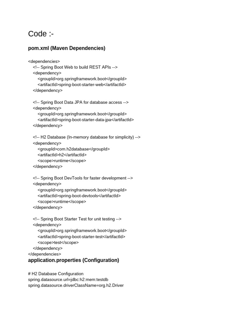 Spring Boot REST API User Management | PDF | Data Management | Systems ...