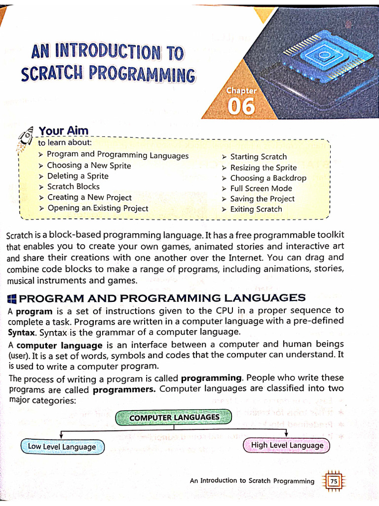 Scratch Programming in Computer Textbook | PDF