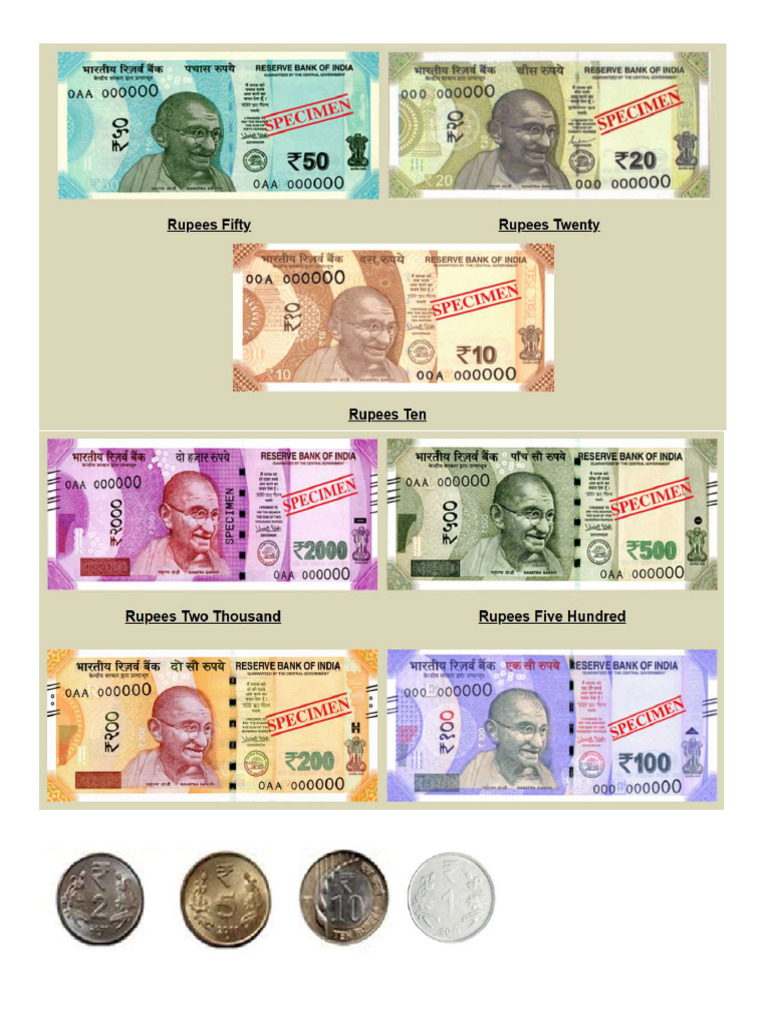 Indian Rupees Printout | PDF