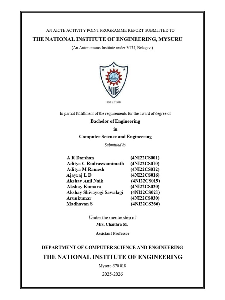 AICTE Activity Point Program Report | PDF | Water Conservation | Learning