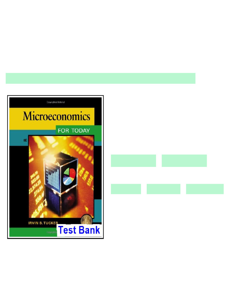 Microeconomics for Today 8th Edition Tucker Test Bank full | PDF | Long ...