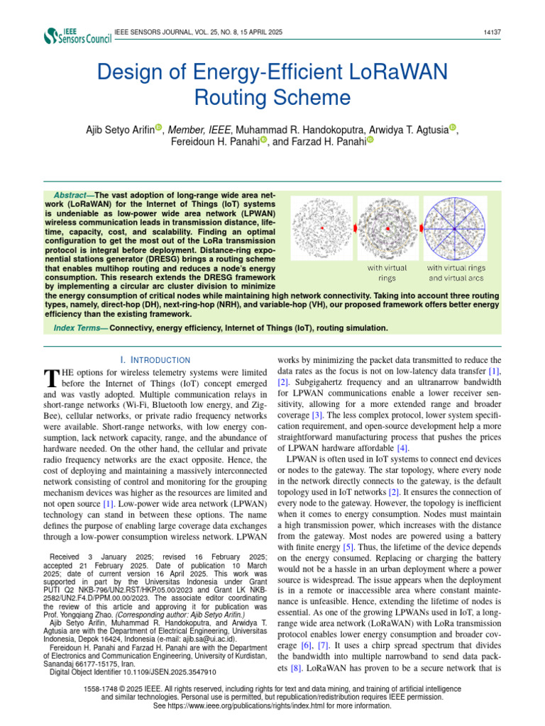 Energy-Efficient LoRaWAN Routing Design | PDF | Routing | Computer Network