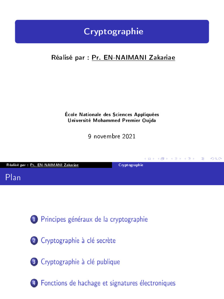 Introduction à la Cryptographie | PDF | Cryptographie | Cryptanalyse