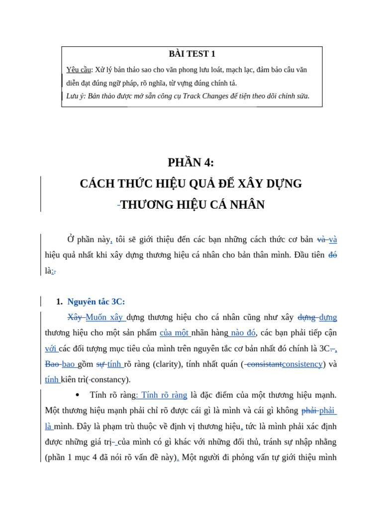 Bai Test 1 | PDF