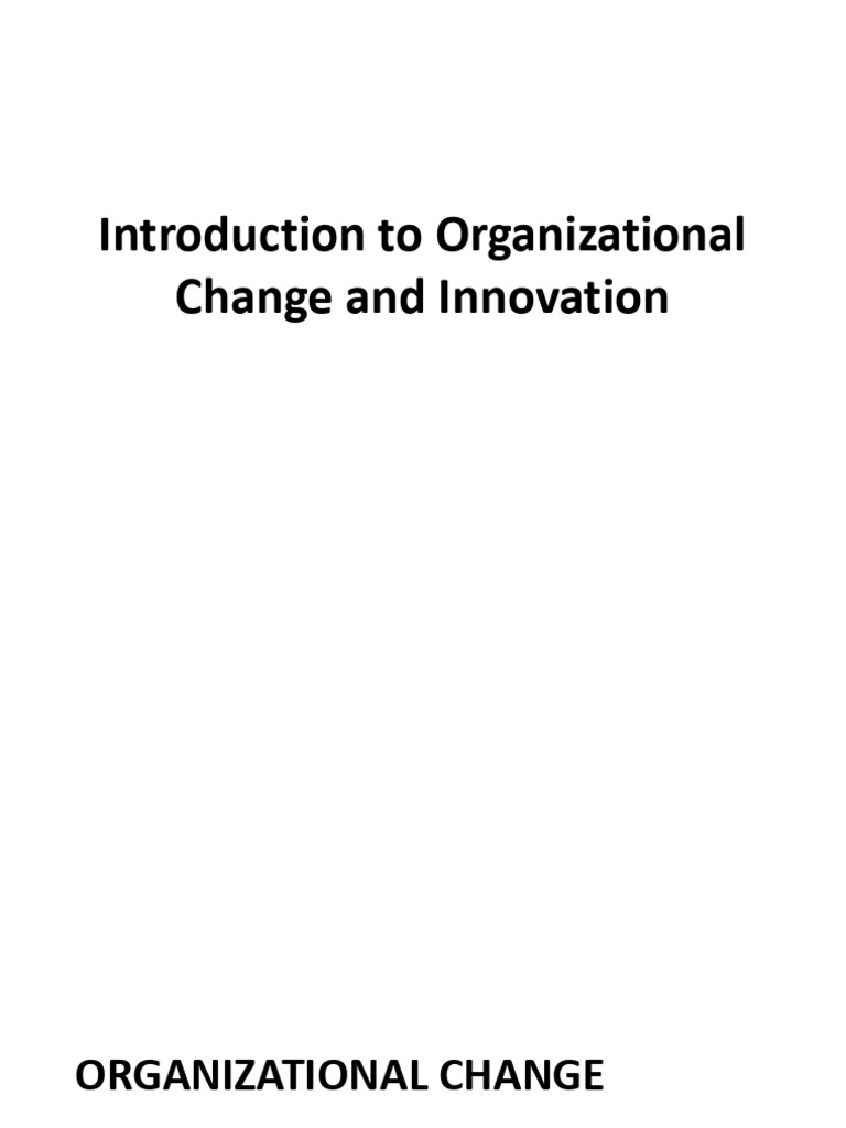 Understanding Organizational Change | PDF | Strategic Planning | Social ...