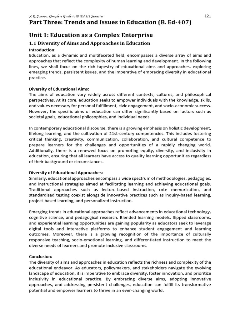 Trends and Issues in Education Overview | PDF | Gender Studies | Gender ...