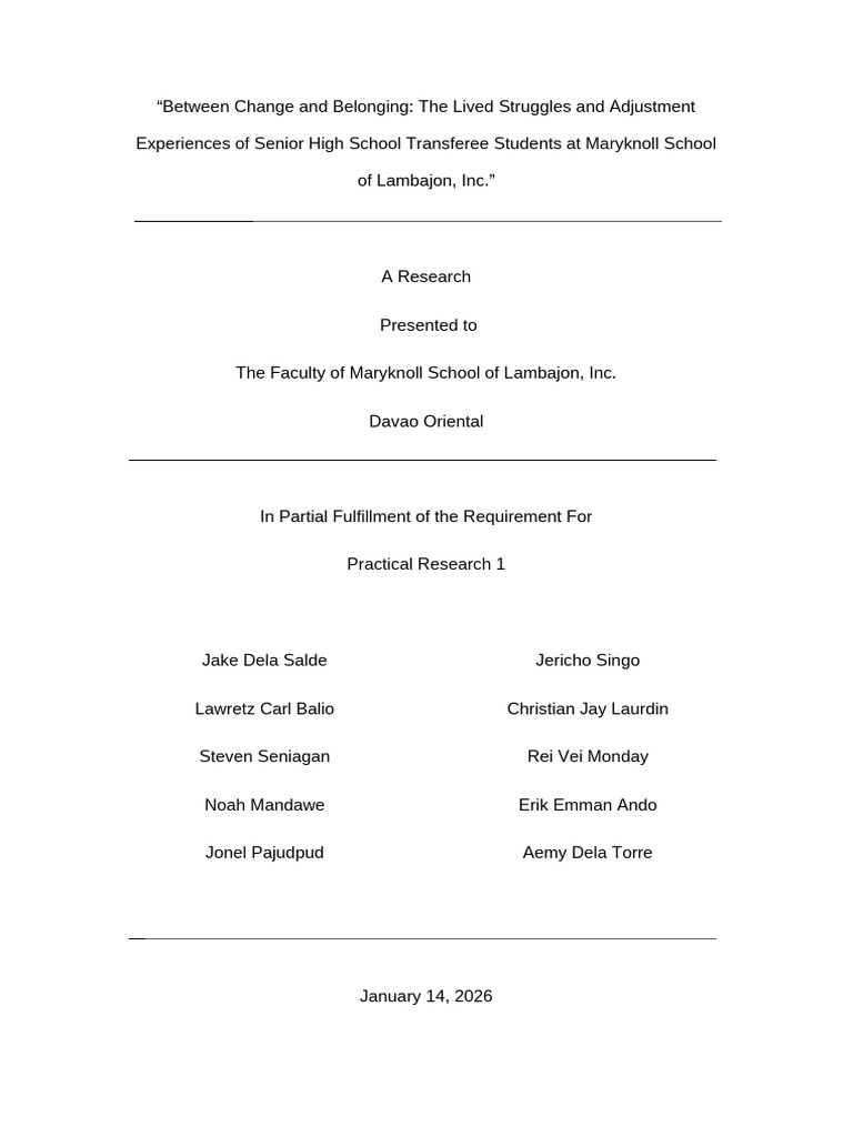 Research-Paper-Group-5 | PDF | Qualitative Research | Psychological ...