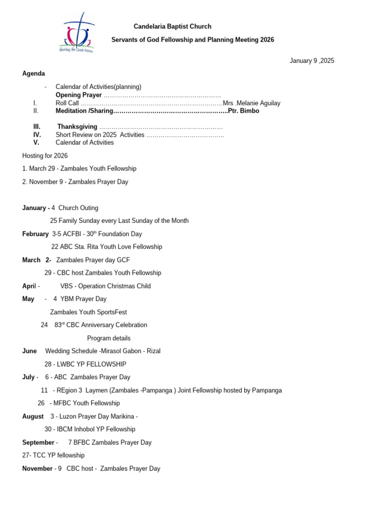 CBC Officers Meeting Jan.2026 | PDF