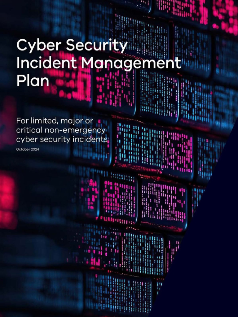 Cyber Security Incident Management Plan | PDF