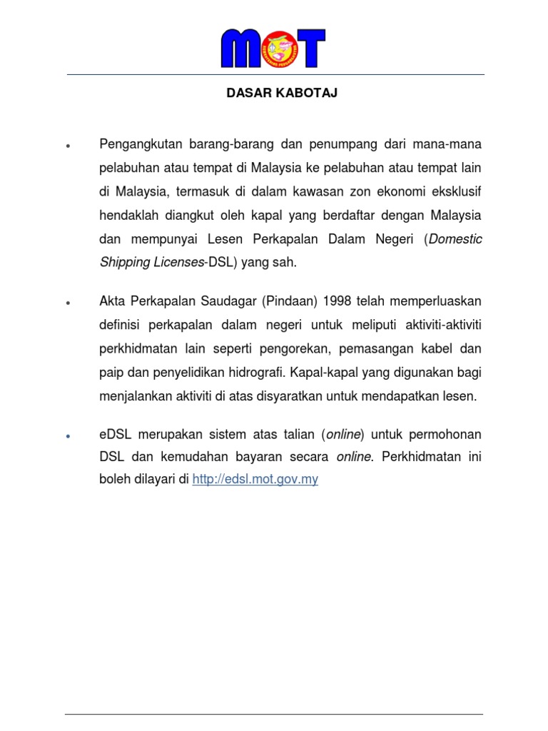 Dasar Kabotaj  PDF