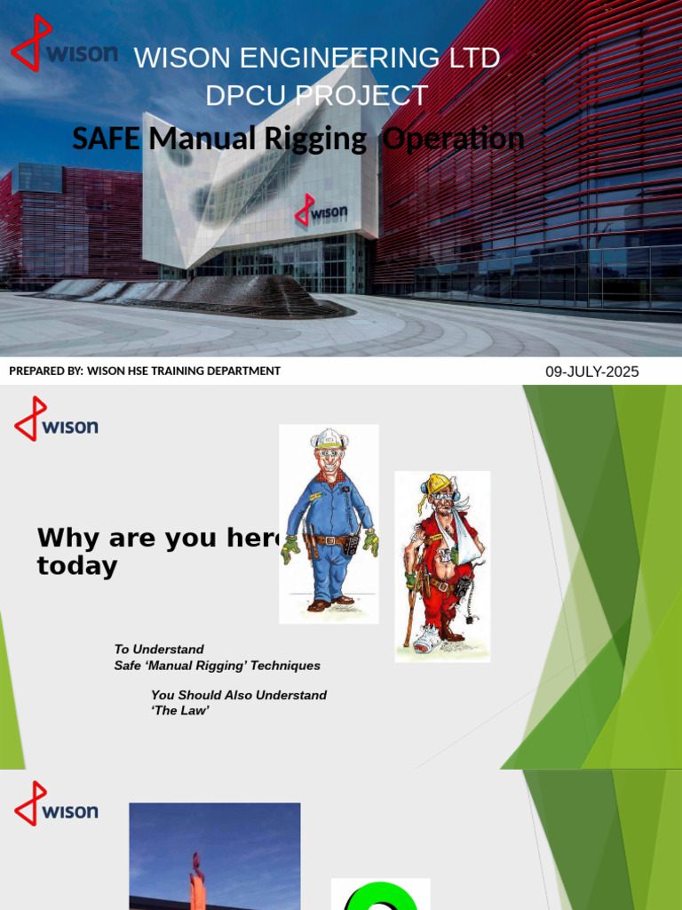 Safe Manual Rigging Techniques Guide | PDF
