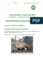 Zwischenbericht Dienstagmittag Carp Brothers Carp Cup 2012 - Palotas To