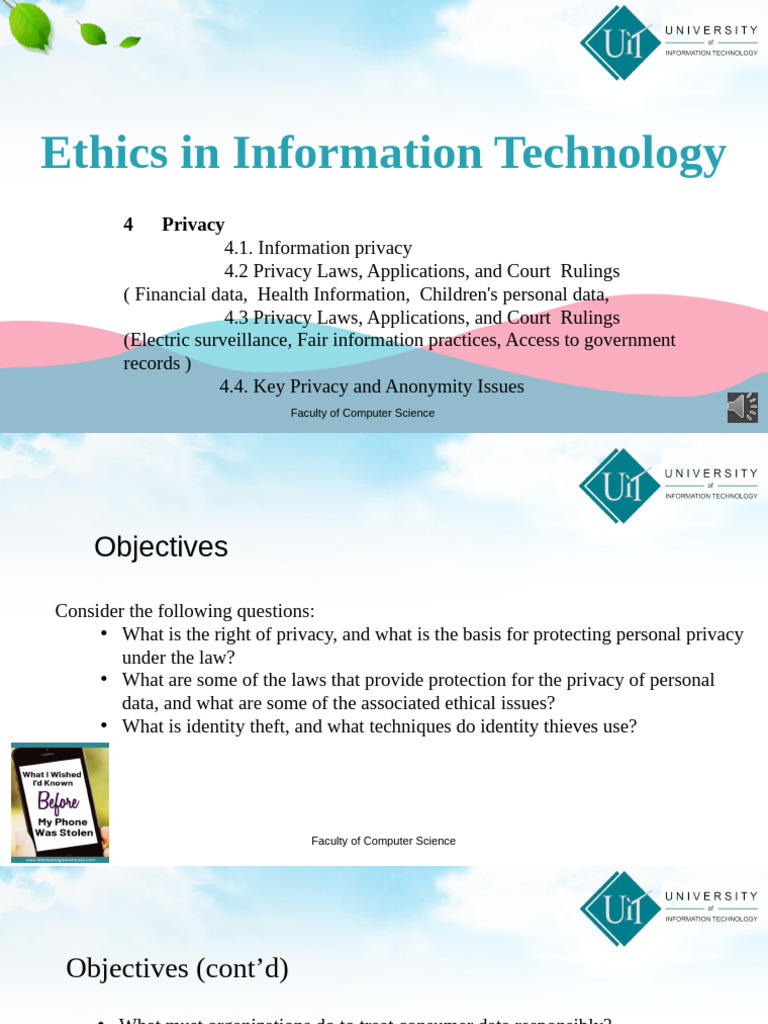 4.1 | PDF | Privacy | Information Privacy