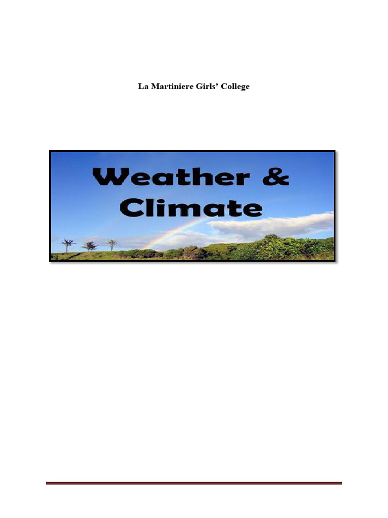 Understanding Weather and Climate | PDF | Precipitation | Humidity