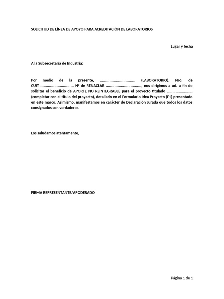 Solicitud de Anr | PDF