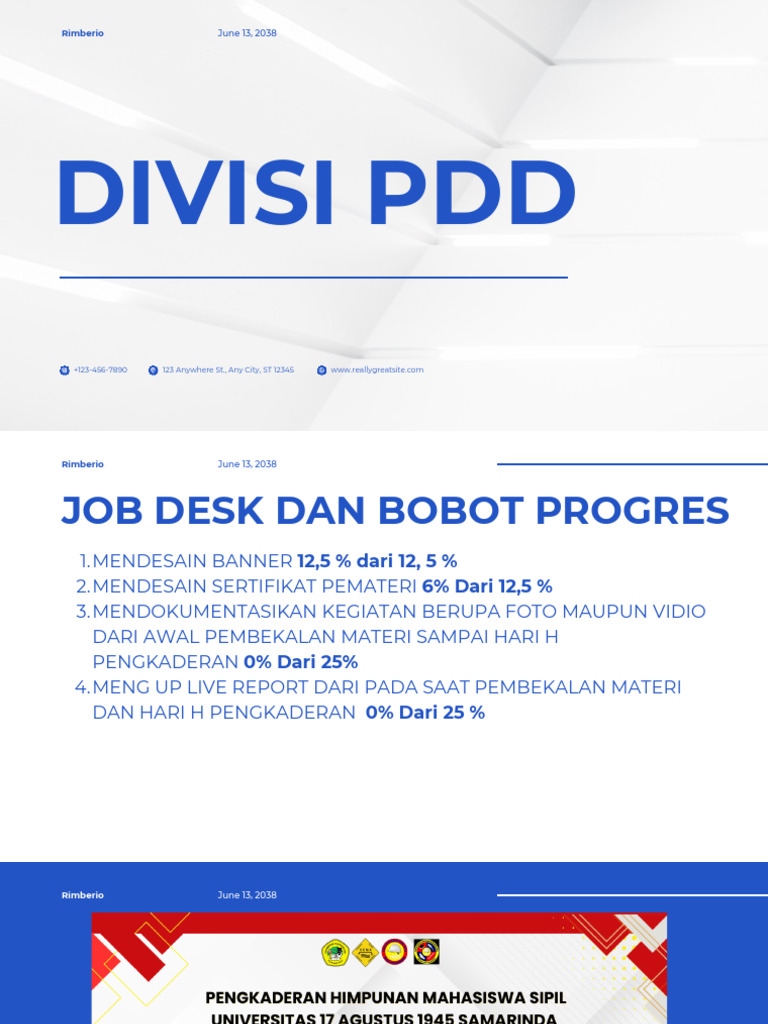 Progres Desain dan Dokumentasi PDD | PDF