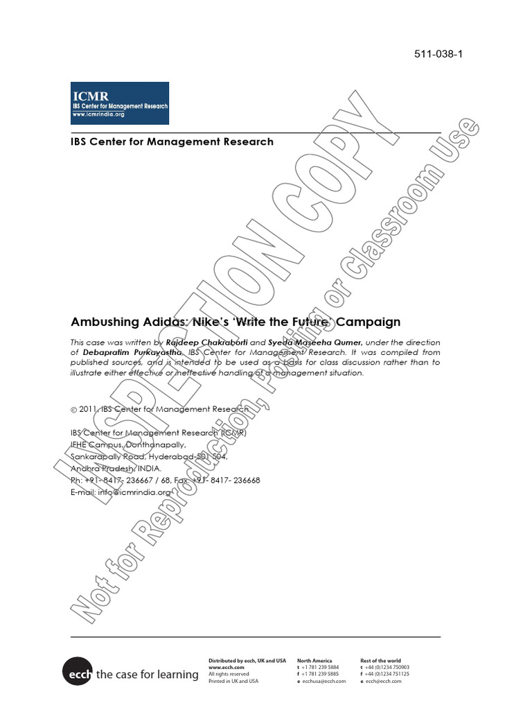 Adidas Nike | PDF | Nike