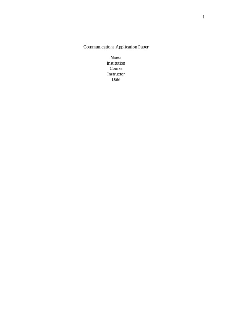 Order 1752934-Communication application paper | PDF | Hypothesis ...