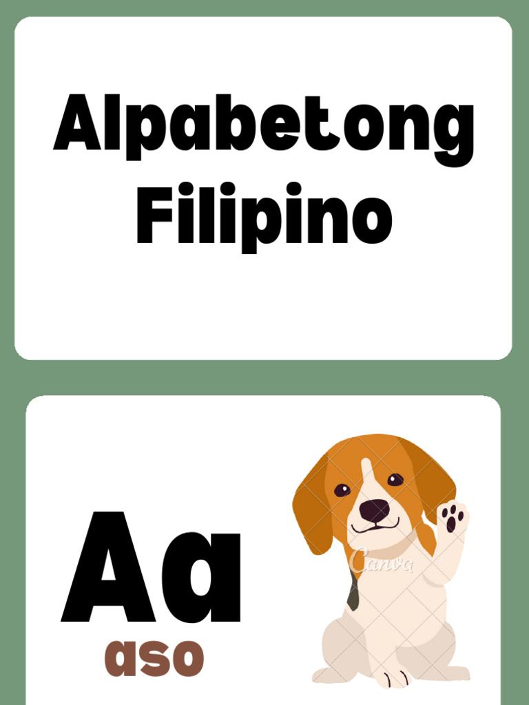 Filipino Alphabet with Examples | PDF