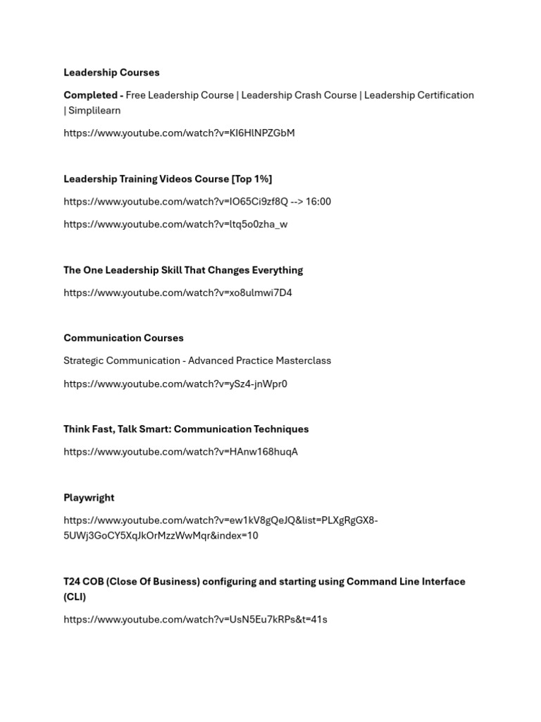Free Leadership and Communication Courses | PDF