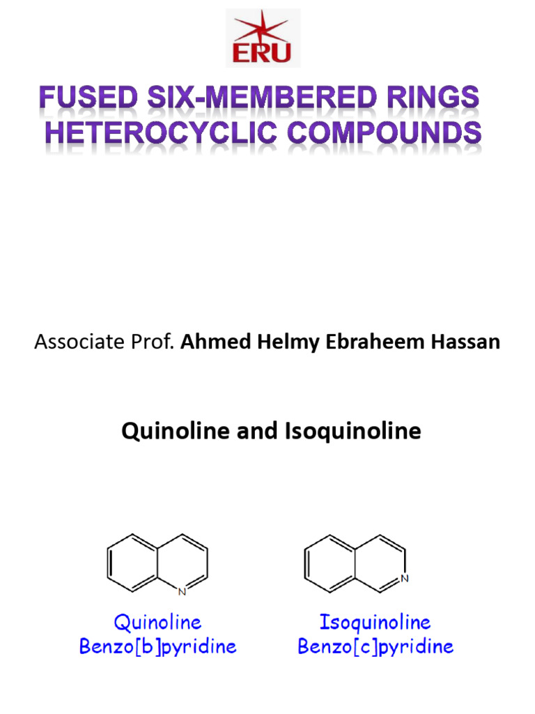 Quinoline and Isoquinoline Reactions | PDF
