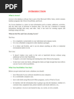 Access 2007 Database Basics Guide | PDF | Databases | Table (Database)