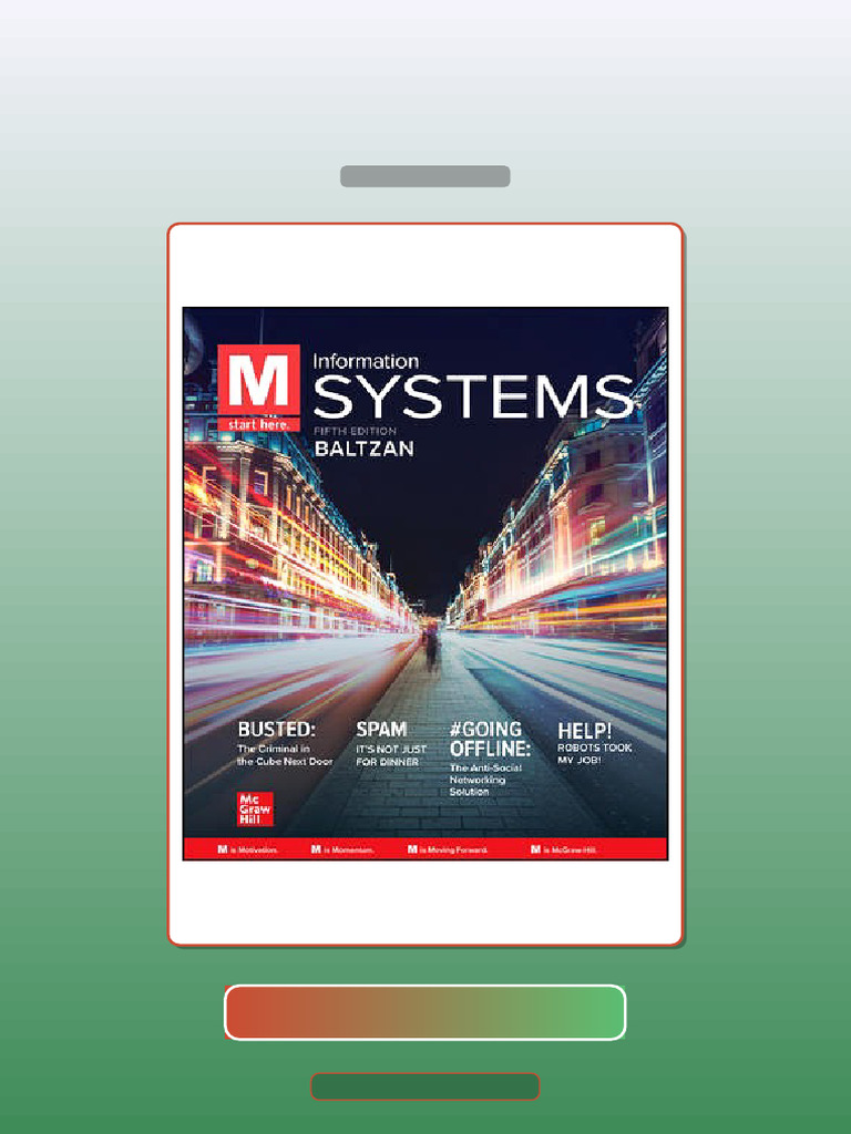 Test Bank for M Information Systems 6th Edition by Paige Baltzan | PDF ...