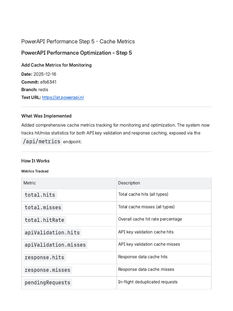 PowerAPI Cache Metrics Implementation | PDF | Cache (Computing ...