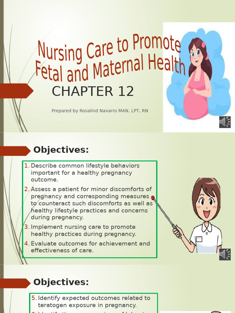 2 Chapter 12 Nursing Care to Promote Fetal and Maternal Health WITH ...
